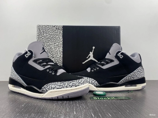 Bmlin Off Jordan Air 3 Noir CK9246-001 WMNS 0718